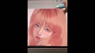 Drawing on a tablet is really easy 🎨✨ painting digitalart [upl. by Davita552]