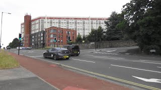 Sheffield city centre St Johns Park church among the giants [upl. by Claudina]