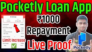 Pocketly Loan App Limit increase  Pocktly loan app repayment live pocketly loan [upl. by Nitin]