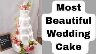 How To Make Easy And Beautiful Wedding Cake Design [upl. by Katzen]