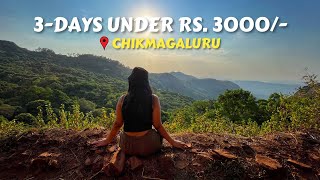 Chikmagaluru  3 Days Budget Itinerary  A Complete Guide  Things to do in 2023  Under Rs3000 [upl. by Fairman893]