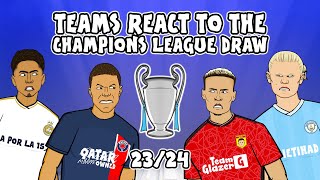 🏆Champions League Draw 2324  Football Reacts🏆 [upl. by Duane]