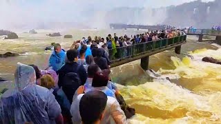 Las cataratas de IGUAZU  Foz do Iguaçu Walking tour Argentina y Brasil  VLOG [upl. by Arammat]