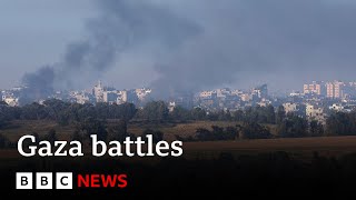 IsraelGaza Intense gun battles reported in southern Gaza  BBC News [upl. by Hamil]