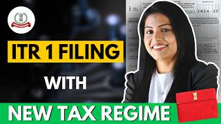 ITR 1 filing online 202425 new regime  ITR new tax regime [upl. by Emelina101]