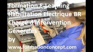 Formation E LEARNING habilitation electrique BR Chargé dintervention générales by formation concept [upl. by Accemahs546]