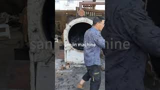 NonSmoke Charcoal Kiln Biochar Stove Machine Airflow Hardwood Charcoal Making Machine [upl. by Zinnes819]