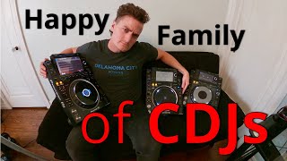 3 Generations of CDJ CDJ 3000 vs CDJ2K NXS NXS2 [upl. by Yrallih354]