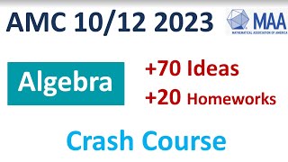 AMC 10 12 Crash Course Algebra  2023 A B Solutions Problems Geometry Combinatorics Number Theory 8 [upl. by Talia]