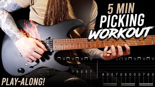 Best 5 MIN Alternate Picking WORKOUT Hand Synchronization Speed Endurance [upl. by Berl289]