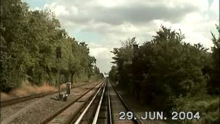 Führerstandsfahrt SBahn Berlin S2 Anhalter Bahnhof  Papestraße  Blankenfelde Juli 2004 [upl. by Gnilyam304]