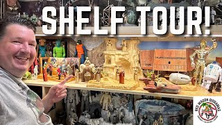 Vintage Star Wars Tatooine Shelf Tour kenner starwars collection [upl. by Auqenwahs]