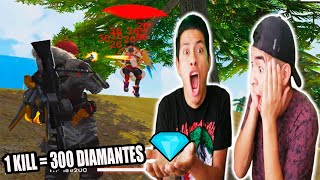 PAPI EDSON ME DA 300 DIAMANTES por KILL en FREE FIRE épico [upl. by Junius]