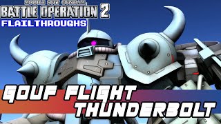 Gundam Battle Operation 2 Gouf Flight Unit Thunderbolt Style [upl. by Rutan]