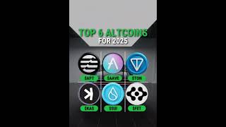 Top 6 Altcoins For 2025 cryptoprediction crypto coin altcoins [upl. by Leahcimnhoj]