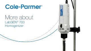 How to Work with the ColeParmer LabGEN700 Homogenizers [upl. by Gem]