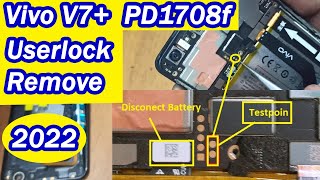 Vivo V7 Plus  pd1708f  Userlock Remove  without data lose method  vivo userlock android [upl. by Inaej]