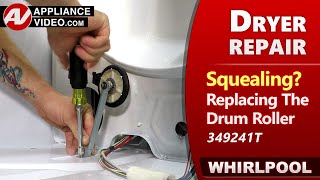 Dryer Drum Roller making a Squealing  Grinding noise  Factory Technician Diagnostics amp Repair [upl. by Schouten]