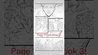 Uncolored sneak peek at Book 2’s first page ComicBook Sketch IndieComics drawing booktok fyp [upl. by Aileme602]