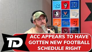 REACTION ACC announces new football schedule appears to have gotten it right [upl. by Aunson727]