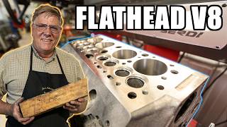 Using A MODERN Machine To Cut A Flathead Ford V8 Valve Job [upl. by Newcomer292]