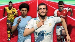 FIFA 18 Speed Test  Fastest Players in FIFA with ball [upl. by Huba833]