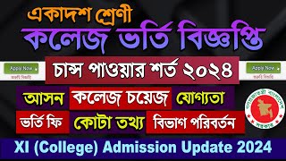 College XI Admission 202425 HSC Admission seats abilityfeechoiceQuota circular [upl. by Zorine303]