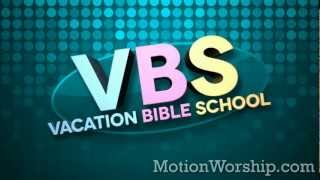 VBS Vacation Bible School Blue Grid Loop  by Motion Worship [upl. by Verna841]