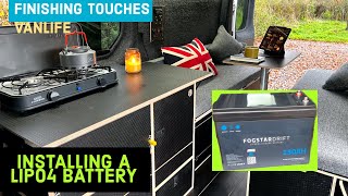 Installing a 230AH LiPo4 Lithium Battery in my Van [upl. by Leunamne511]