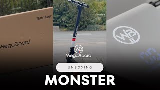 Unboxing  Trottinette Électrique Monster  WegoBoard [upl. by Ned]