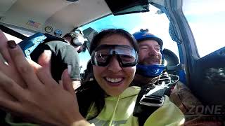 Leslie Encinass DZONE Tandem skydive at Skydive Idaho [upl. by Florie297]