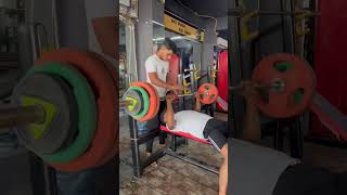 75 kg bench press ❤️‍🔥💪 exercise wait for end 🔚gym youtube motivation fitnes exercise [upl. by Mariquilla]