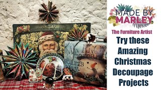 Try these Amazing Christmas Decoupage Projects [upl. by Zzabahs]