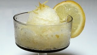 Homemade Lemon Sorbet No Ice Cream Machine [upl. by Topliffe]