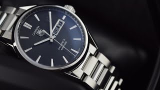 Tag Heuer Carrera Caliber 5 Day Date war201aba0723 Hands on review and unboxing [upl. by Sasnak]