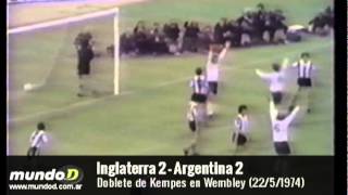 Inglaterra 2 Argentina 2 1974  Archivos de Gustavo [upl. by Ahsienel]