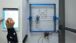 XY Plotter drawing via Web [upl. by Nagud]