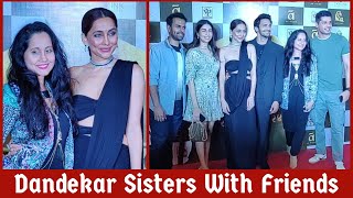 Anusha Dandekar With Sister Apeksha dandekar Bhushan Pradhan and Friends at Juna Furniture Premiere [upl. by Wetzell]