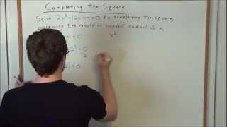 Completing the Square  Algebra 2 [upl. by Navillus]