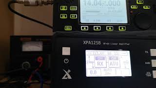 Just a quick test of the X5105 and XPA125B in CW mode [upl. by Iderf]