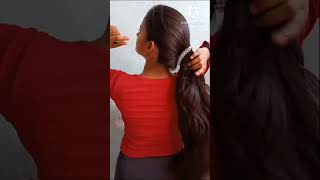 Easy hairstyleBanana pin shortsvideo youtubeshorts trending hairstyle viralvideo [upl. by Phillida223]