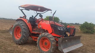 Agriculture Kubota M7040 Plowing In Field Kubota Plow Kubota Working Machine Kubota [upl. by Fronniah]