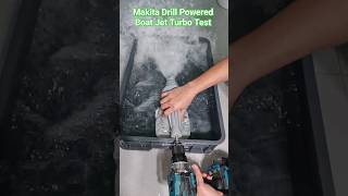 Makita Drill Powered jet turbo test jet turbo makita drill [upl. by Nidla399]