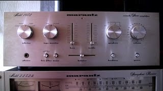 marantz 1072 potmeter cleaning review soundtest [upl. by Ralyks966]