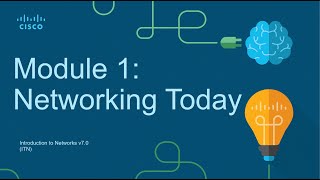 CCNA Module 1 Networking Today  Introduction to Networks ITN [upl. by Yrad755]