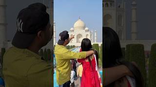 Aliza ka dream pura hogya🏰♥️ ytshorts ytshortsindia love couple tajmahal explore team500 [upl. by Rheta]