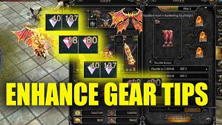 TIPS ON GEAR ENHANCE  MU MONARCH [upl. by Barbuto]