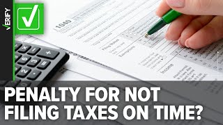 There is a penalty for not filing paying your taxes on time [upl. by Asseniv]