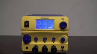 HAKKO FM206 using temperature offset function [upl. by Eetnuahs]