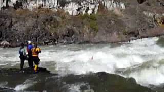 Ted Surfs Dice  Idaho Guide Service on The Snake River [upl. by Aikemot923]